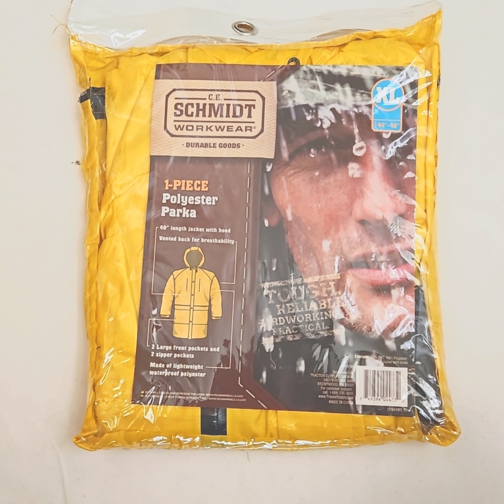 C.E. Schmidt Workwear Parka Raincoat Size XL